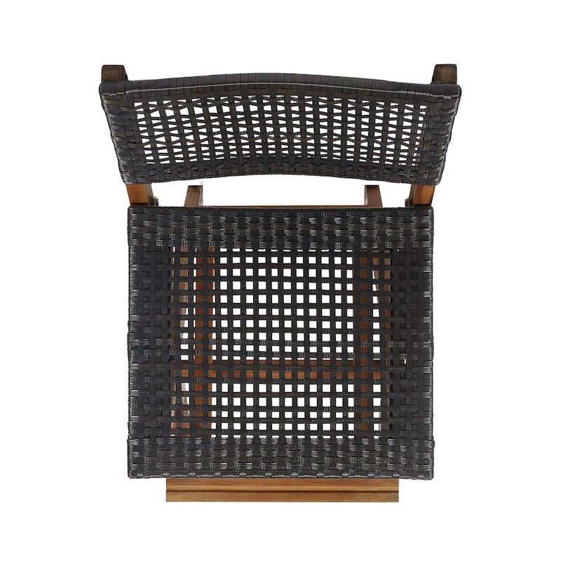 Polaris Wood and Wicker 5-piece Outdoor Bar Height Dining Set by Christopher Knight Home