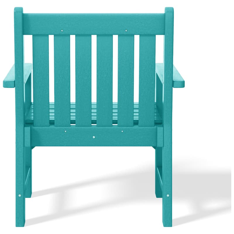 Polytrends Laguna Outdoor Patio Garden Arm Chair Set with Side Table
