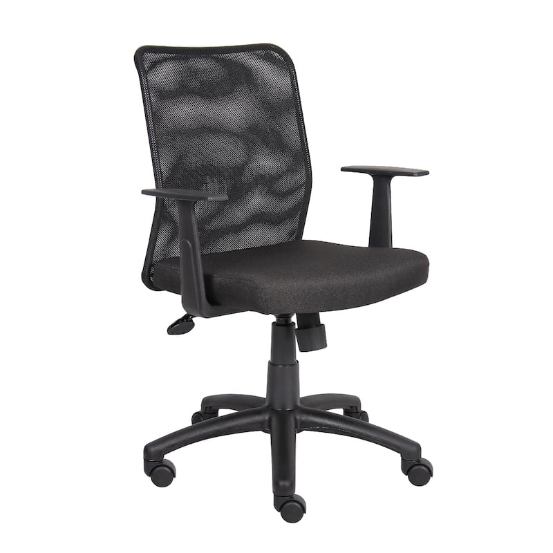 Lene Black Task Armchair, Mesh, Adjustable Tilt Tension Mechanism
