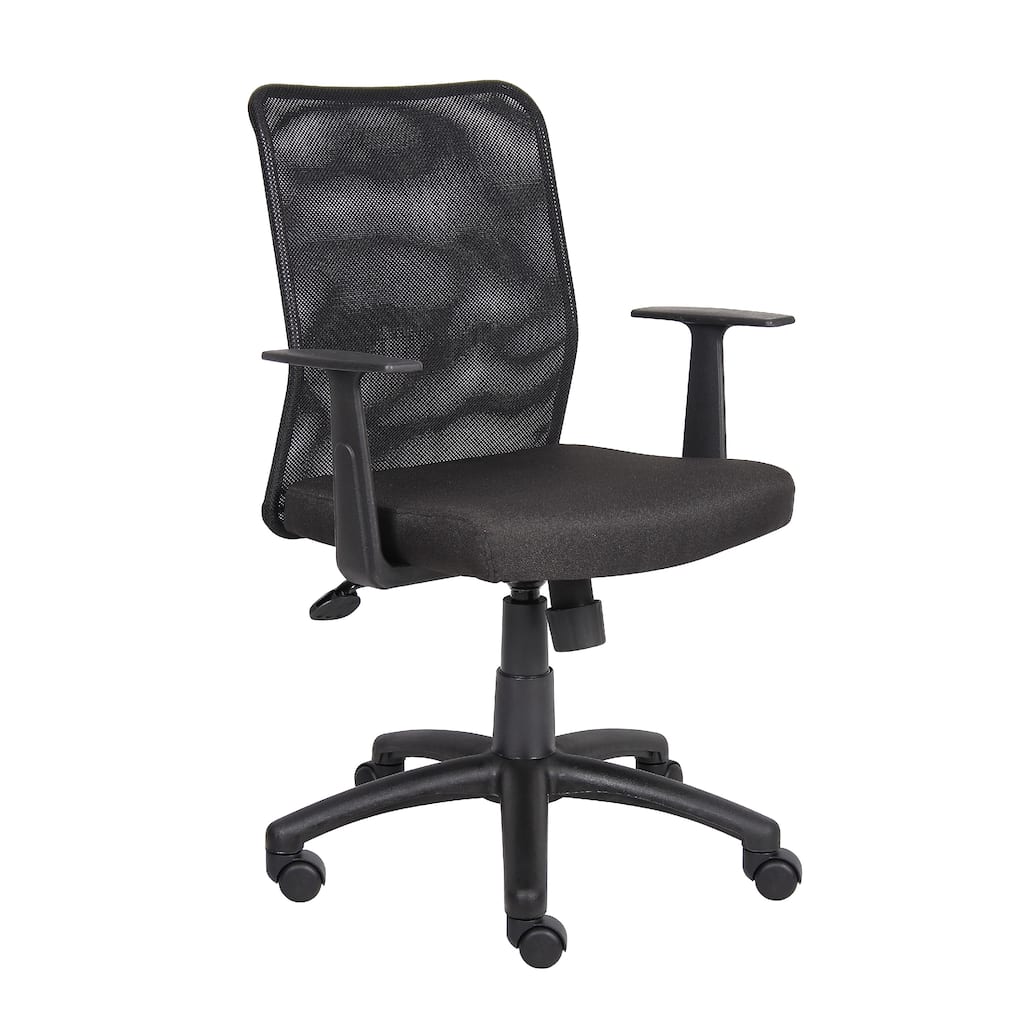 Lene Black Task Armchair, Mesh, Adjustable Tilt Tension Mechanism