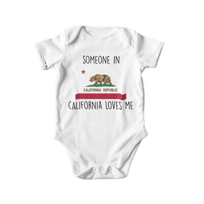 California Flag - Baby Boy Girl Clothes Infant Bodysuit Funny Cute Newborn
