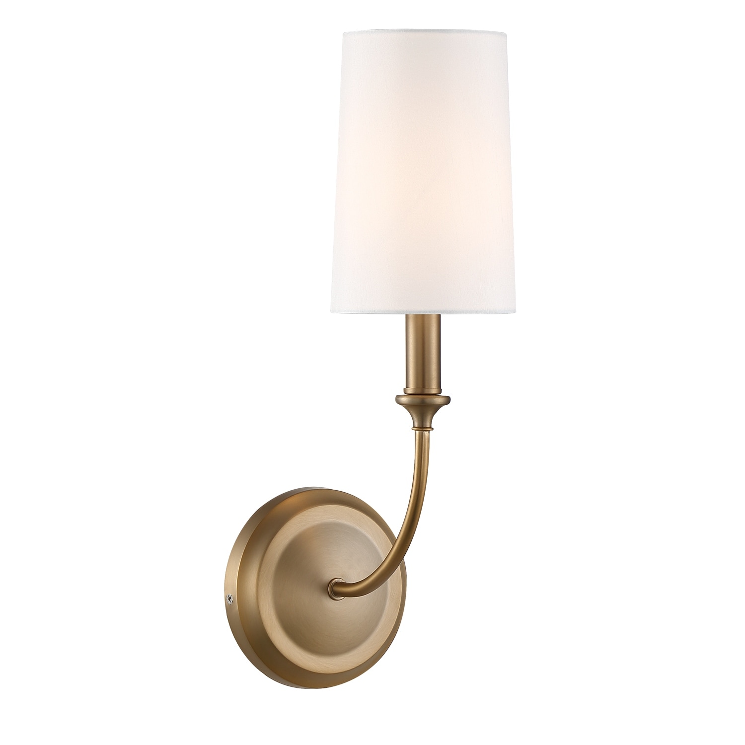 Libby Langdon for Crystorama Sylvan 1 Light Polished Vibrant Gold Sconce - 4.87'' W x 15.75'' H x 7.75'' D