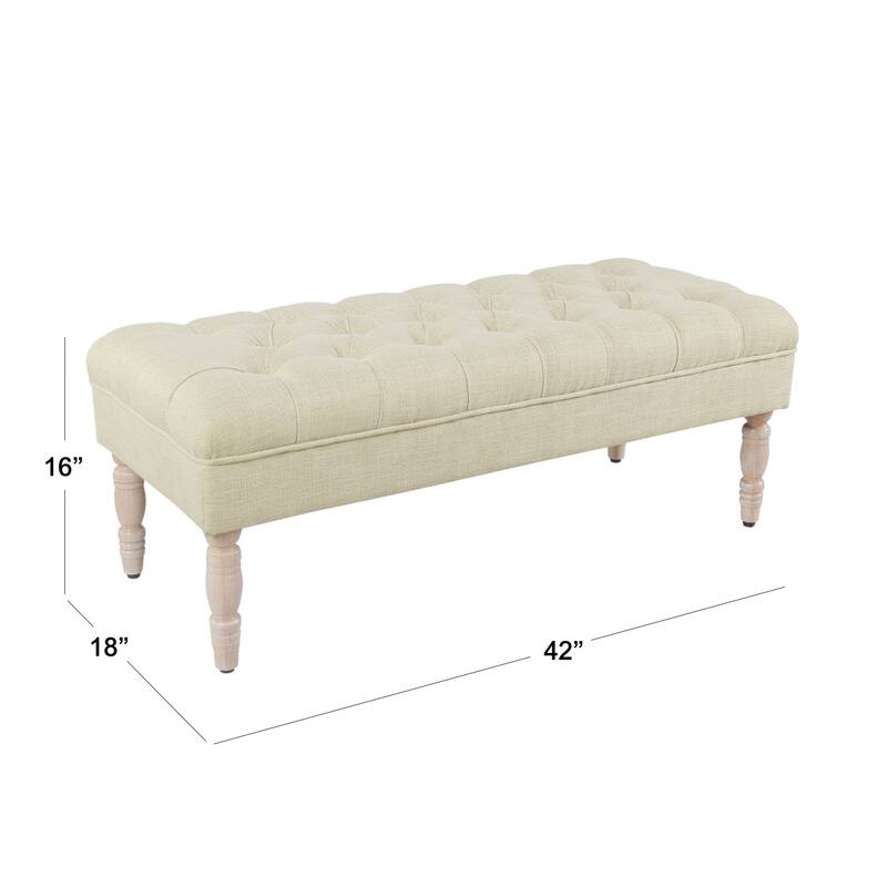 HomePop Classic Tufted top Upholstered Bench