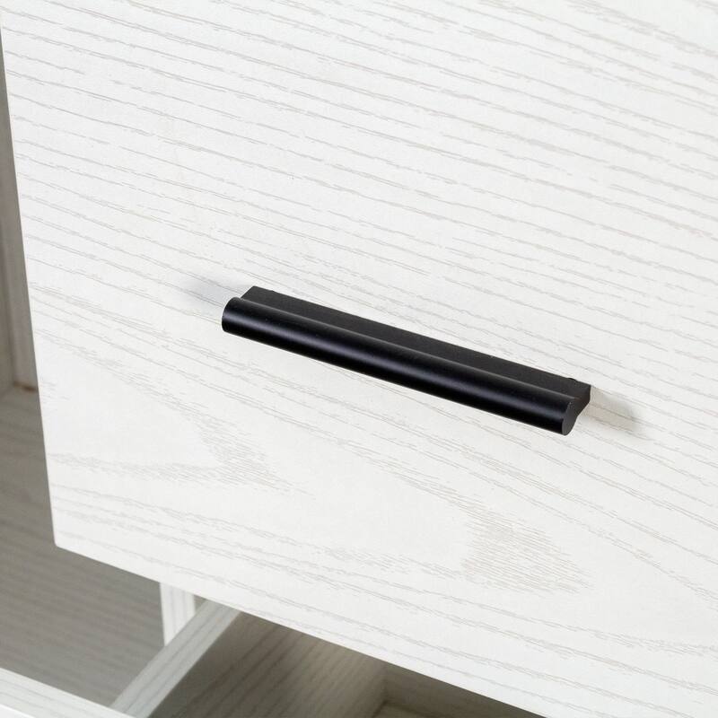 GDF Studio - Jasmine Modern Bookshelf and Kitchen Storage Cabinet with Pegboard, Drawer, and Cubby Display Shelves