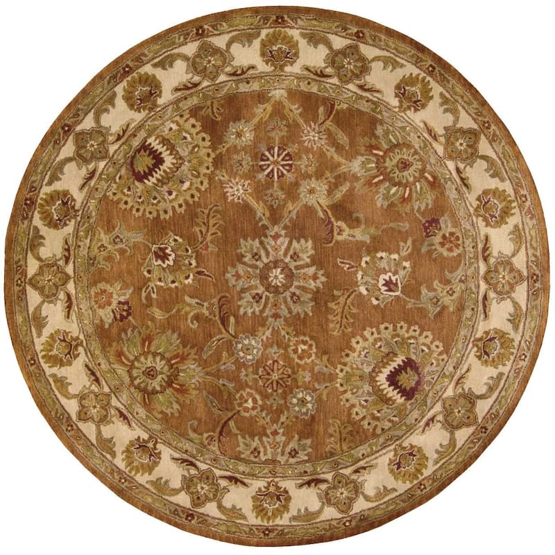 Nourison Jaipur Bordered Area Rug - 8' Round - Rust - Round