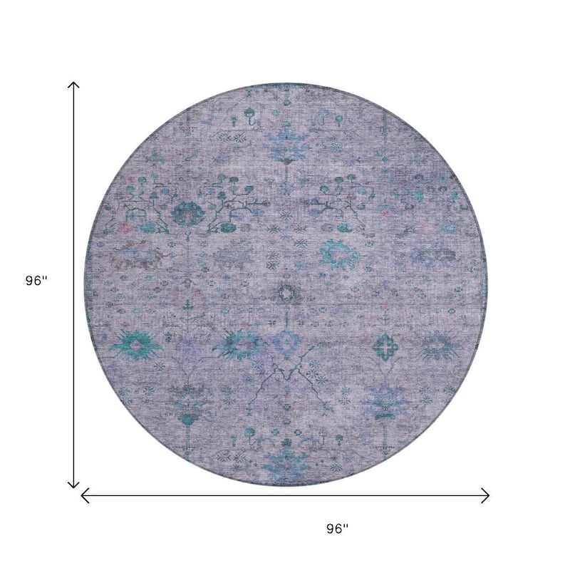 HomeRoots Floral Traditional Rectangle Outdoor Rug