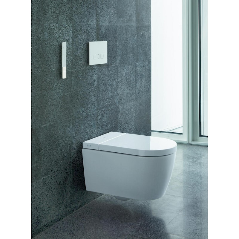 Duravit ME by Starck0.92/1.32 GPF Dual Flush One-Piece Rimless Toilet