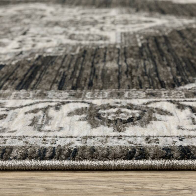 Style Haven Cadiz Center Medallion Fringe-Edge Area Rug