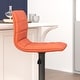 preview thumbnail 9 of 111, Modern Vinyl Stitch Back Adjustable Height Barstool - 16"W x 19"D x 35" - 44"H