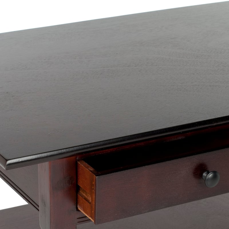SAFAVIEH Cape Cod Dark Cherry 2-drawer Coffee Table - 41.7" x 21.7" x 18.5"