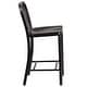 preview thumbnail 50 of 116, 2 Pack 24'' High Metal Indoor-Outdoor Counter Height Stool w/ Vertical Slat Back