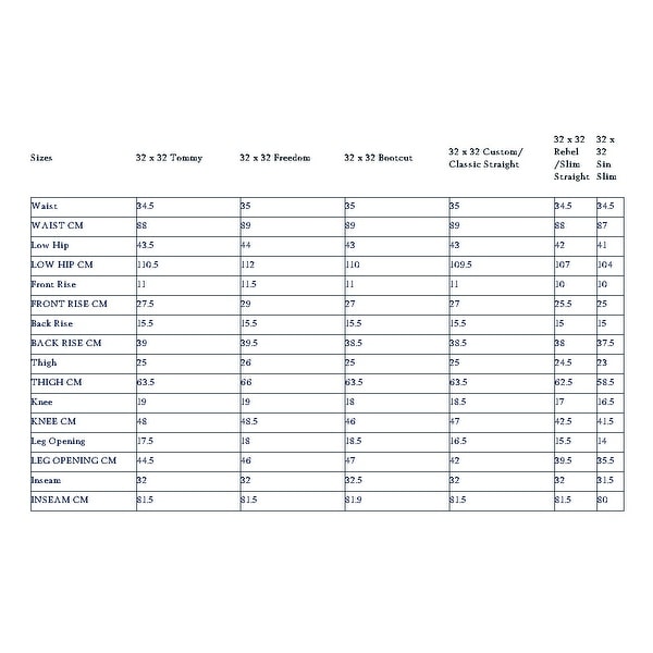 mens jeans size 34x36