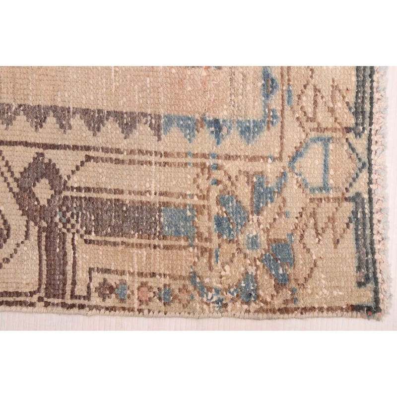 ECARPETGALLERY Hand-knotted Antalya Vintage Beige Wool Rug - 5'4 x 9'5