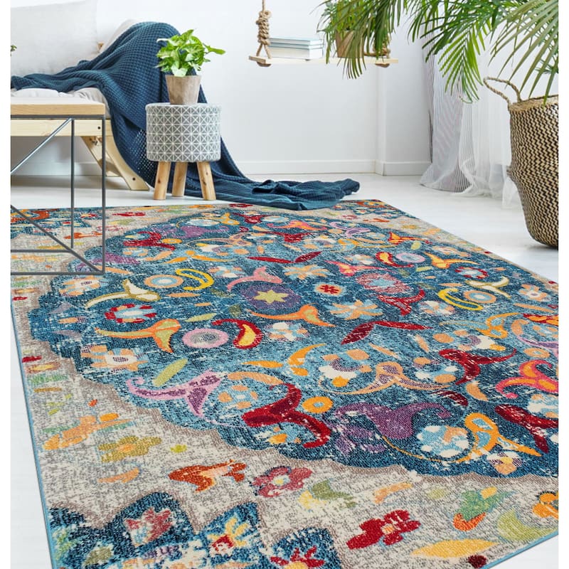 Noori Rug Sapphire Distressed Alene Rug