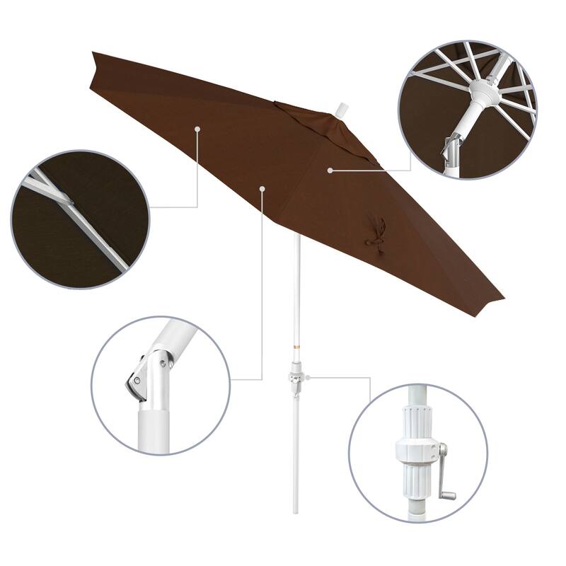 Okaloosa 9ft Deluxe Crank Lift Umbrella by Havenside Home, Base Not Included