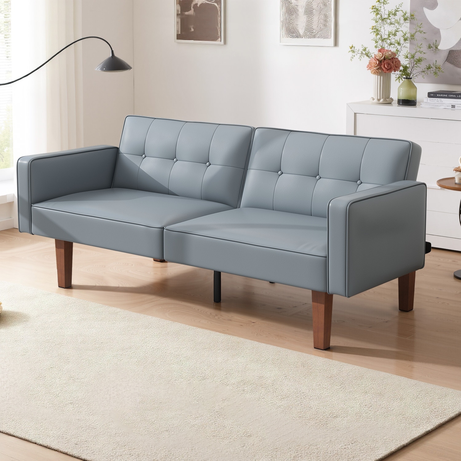 Futon Sofa Small Office Sofa Bed Adorn India Easy Seater Sofa Cum - Main Image
