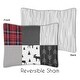 preview thumbnail 5 of 4, Sweet Jojo Designs Grey, Black and Red Woodland Plaid and Arrow Rustic Patch Collection Boy 2 Piece Twin-size Comforter Set
