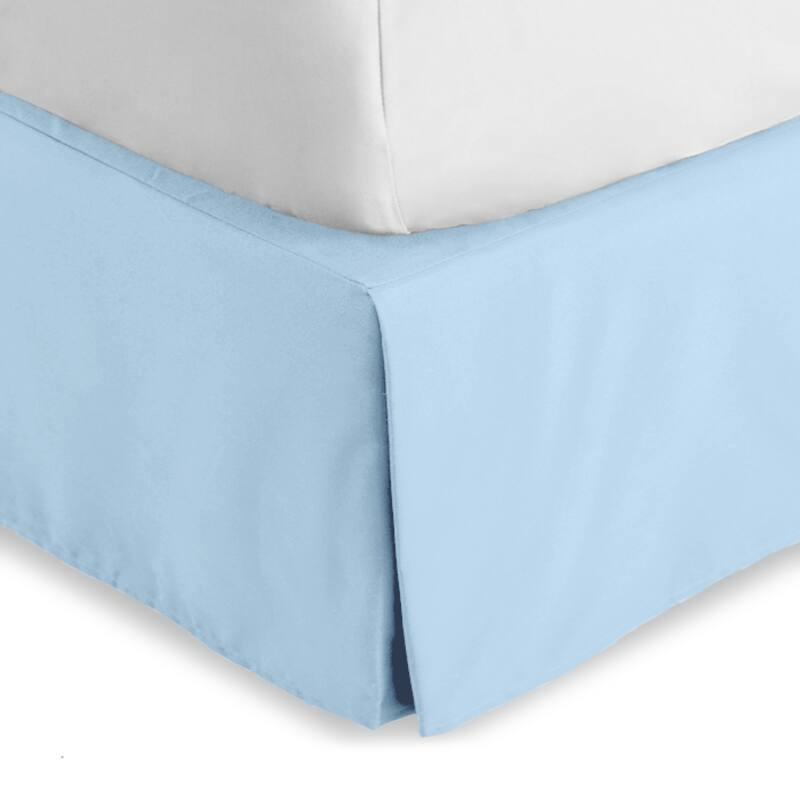 Bare Home Pleated Bed Skirt - 15-Inch Tailored Drop Easy Fit