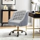preview thumbnail 12 of 109, Modern Velvet Tufted Office Chair with Gold Metal Base by HULALA HOME