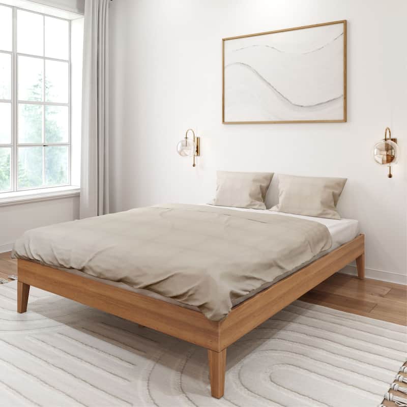Plank and Beam Queen Size Minimalist Platform Bed