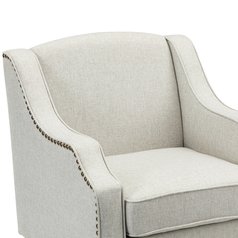 Lucretius Armchair with Nailhead Trim Set of 2 by HULALA HOME