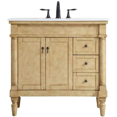 Elegant Lighting VF13036-VW Lexington 36" Free Standing Single Basin