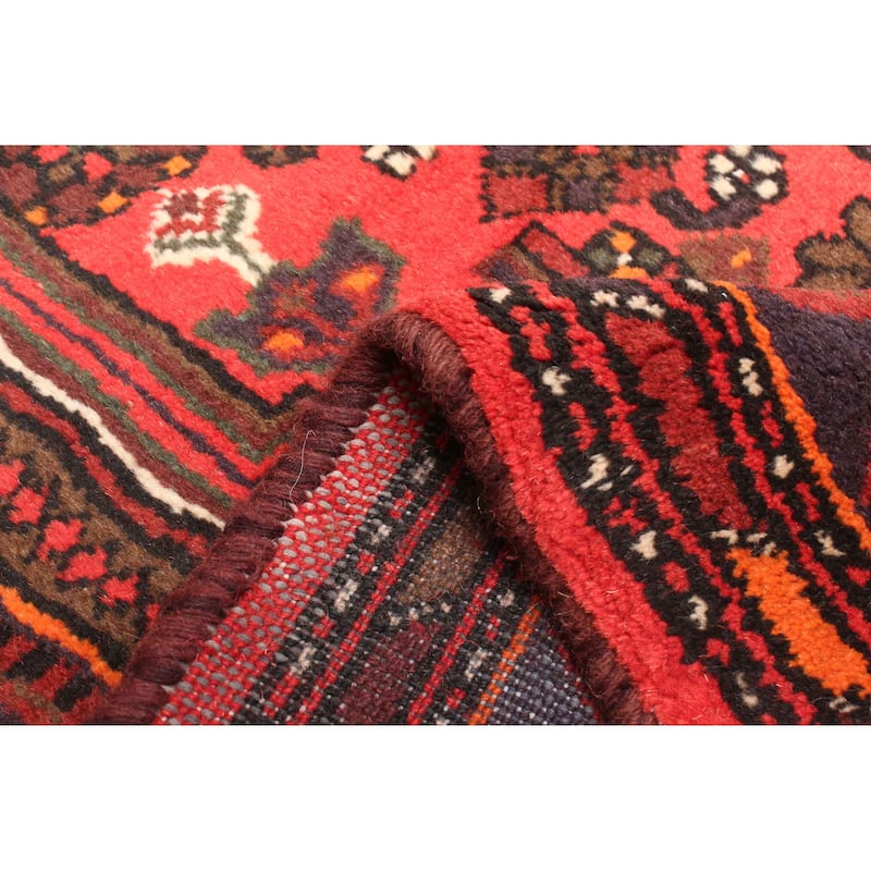 ECARPETGALLERY Hand-knotted Andelz Red Wool Rug - 4'2 x 6'8