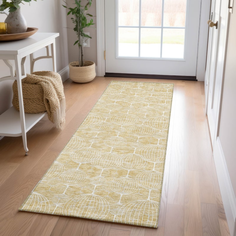 Machine Washable Indoor/ Outdoor Chantille Modern Decor Rug