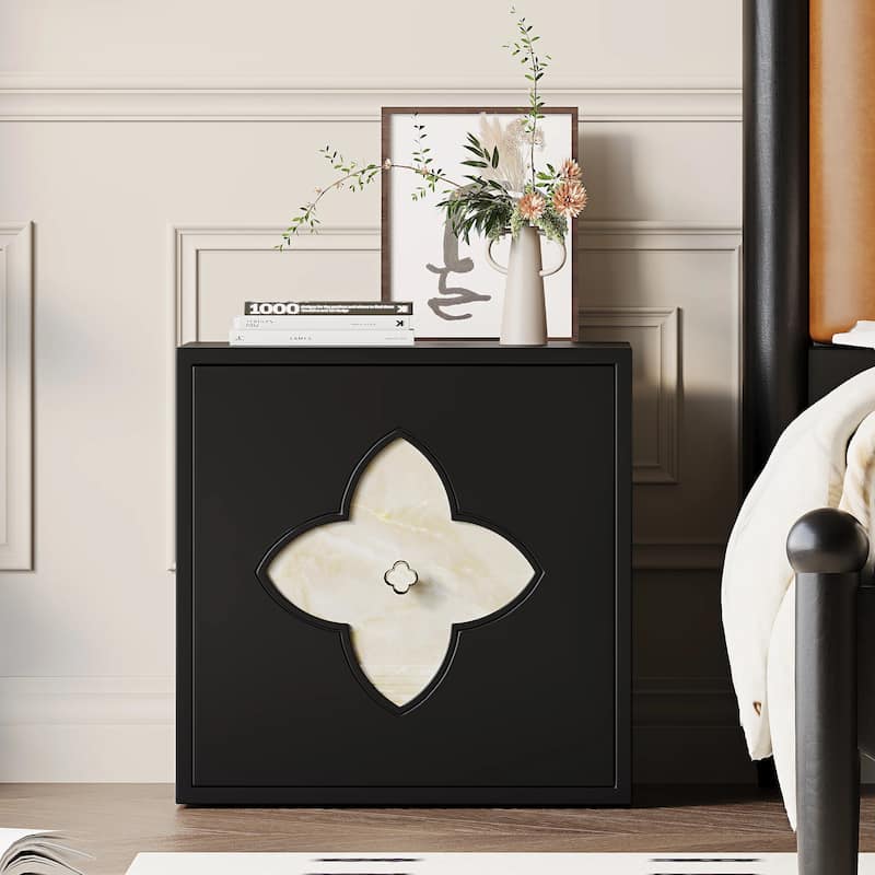 19.6'' W Nightstand With Storage, Bedside Table, Accent Cabinet With Door