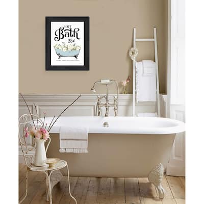 TrendyDecor4U Contemporary "Hot Bath" Framed Print Wall Art