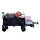preview thumbnail 1 of 24, Foldable Wagon with Extended Tailgate Black