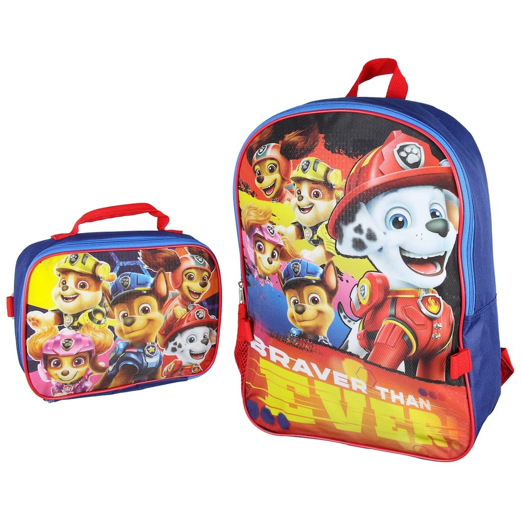 Paw Patrol Braver Than Ever Backpack And Lunch Bag Tote 2 Piece Set - One Size