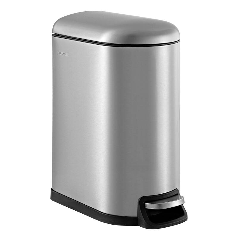 happimess Roland Step-Open Trash Can - Chrome