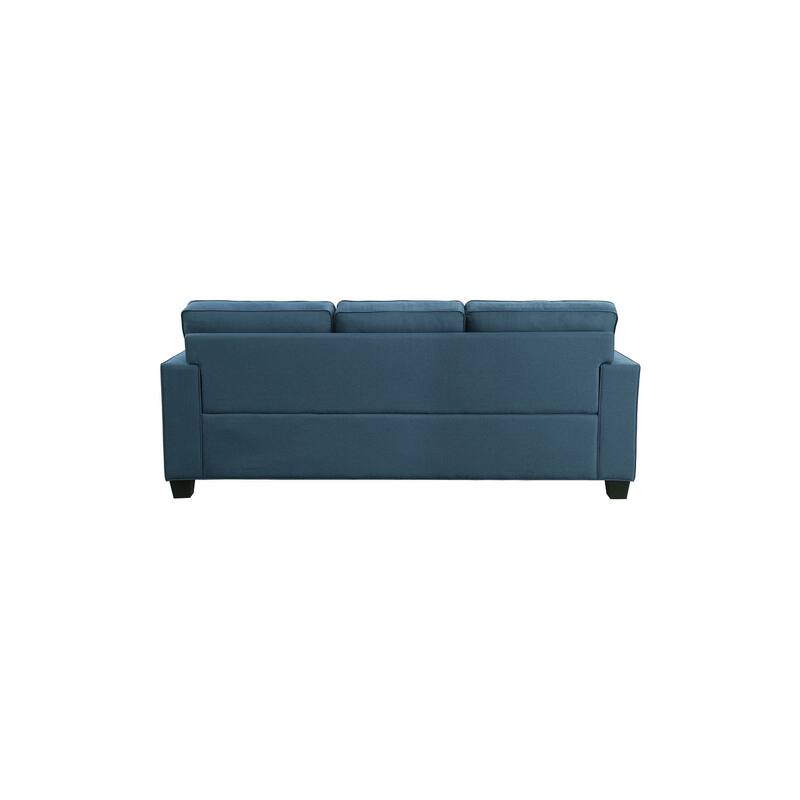 Jobyna Blue Textured Fabric Living Room Set