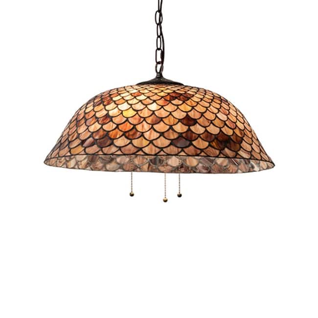 Meyda Tiffany 231153 3 Light 24" Wide Pendant - Mahogany Bronze