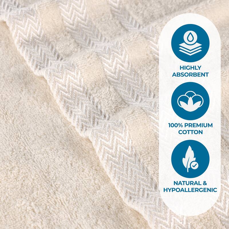 Superior Hays Cotton Absorbent Medium Weight Bath Towels, Set of 2