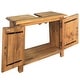 preview thumbnail 5 of 8, vidaXL Bathroom Vanity Cabinet Solid Pinewood 27.6"x12.6"x24.8"