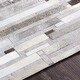 preview thumbnail 8 of 41, Hand-Crafted Euclid Viscose & Hair-on-hide Area Rug