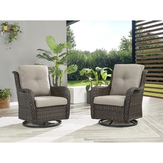 coal bay 2-piece swivel glider chair set by havenside home