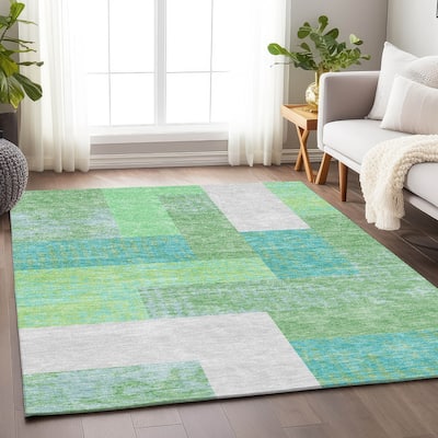 Premium Washable Super Soft Casual Geo Mayfield Rug