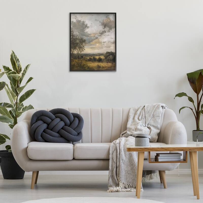 Stupell Rural Meadow at Dawn Framed Giclee Art Design By LSR Creative Studio