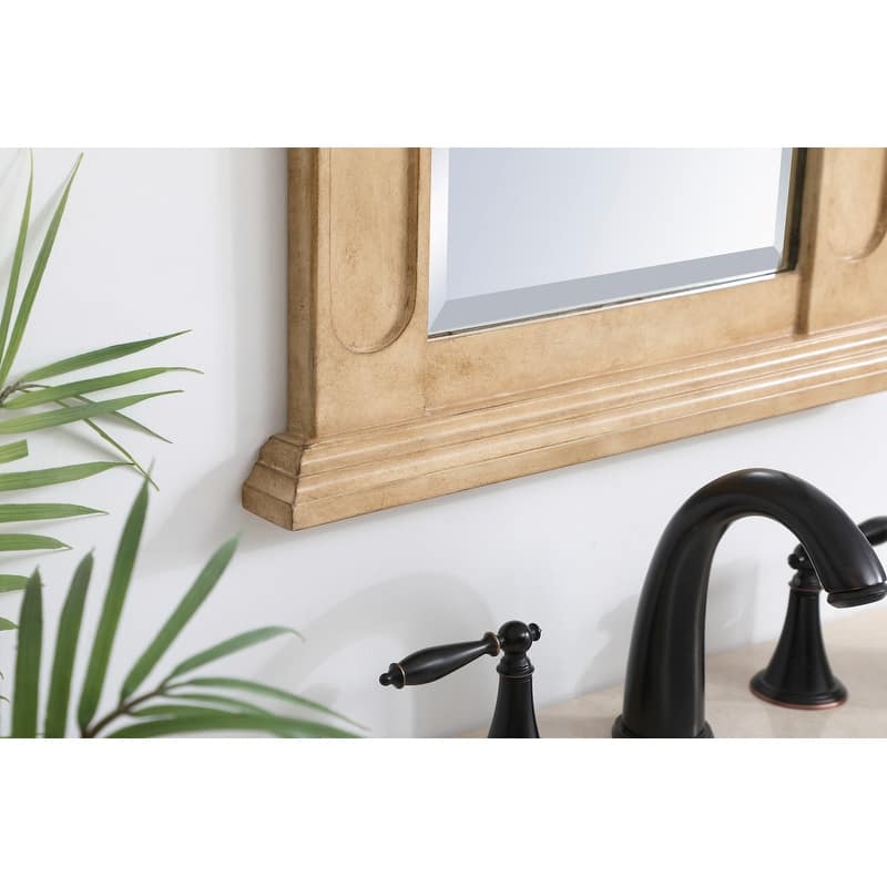 Elegant Lighting Antique Beige Vanity Mirror (22" x 28")