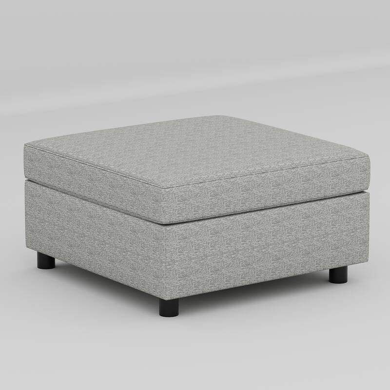129'' Convertible 8-Seat Modular Sectional Sofa with Storage Ottoman and Comfortable Sleeper Options