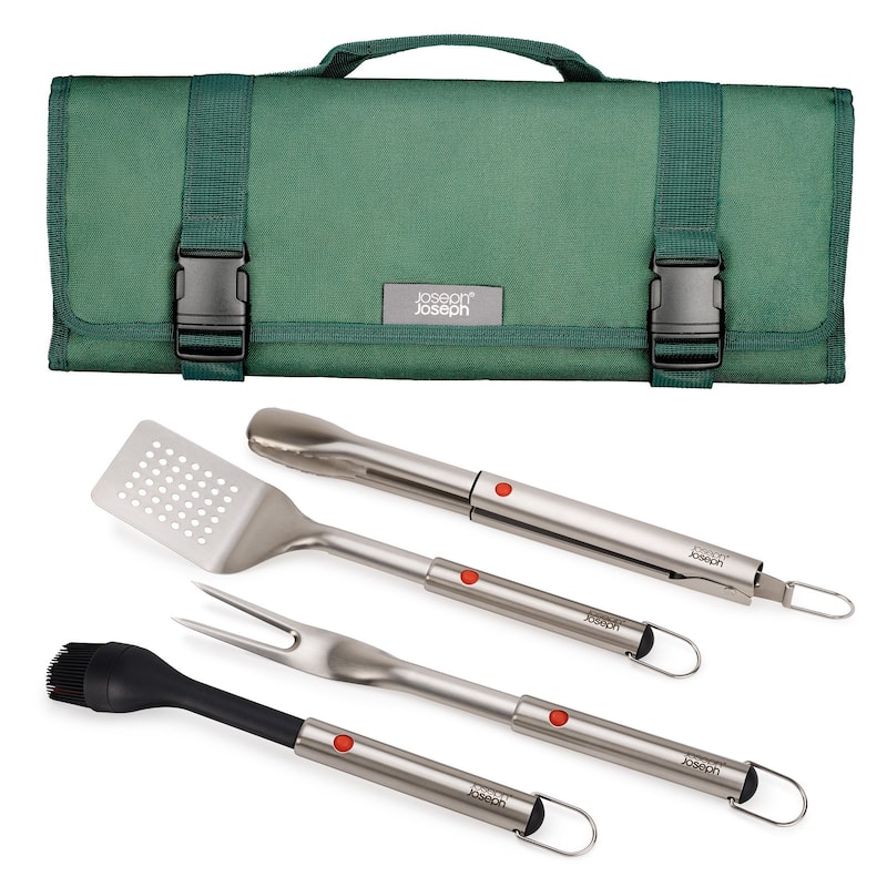 Joseph Joseph GrillOut 4-piece BBQ Tool Set with Storage Case