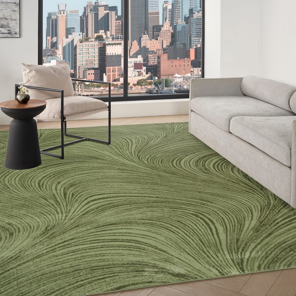 DKNY Central Park West Indoor only Abstract Glam Area Rug