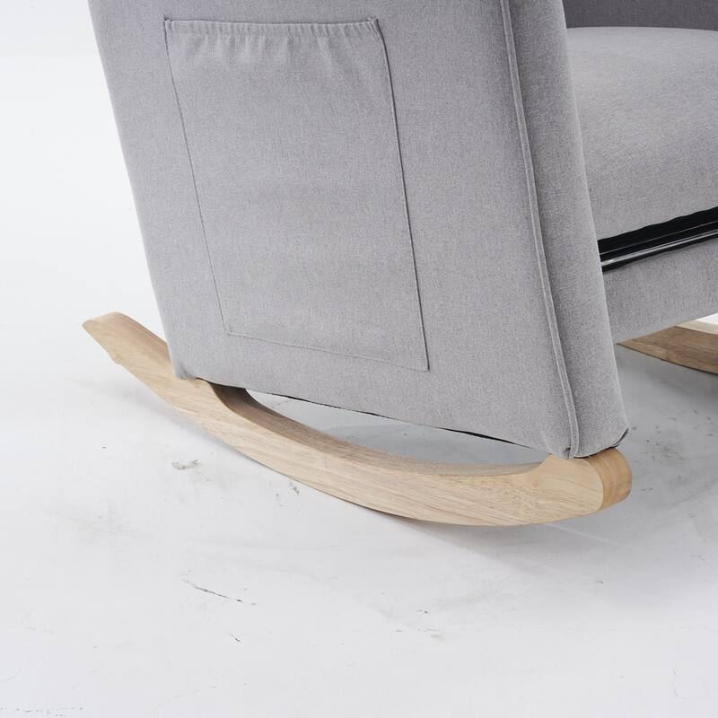 Rocking Chair With Adjustable Footrest