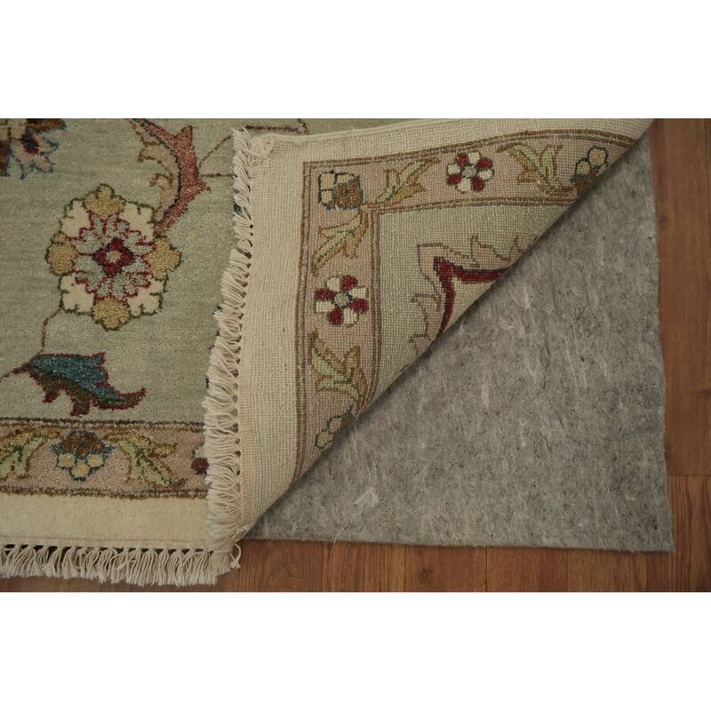 Hand Knotted Oriental 100% Wool Carpet Traditional All-Over Beige & Ivories Peshawar Area Rug - 13' 11'' X 9' 11''