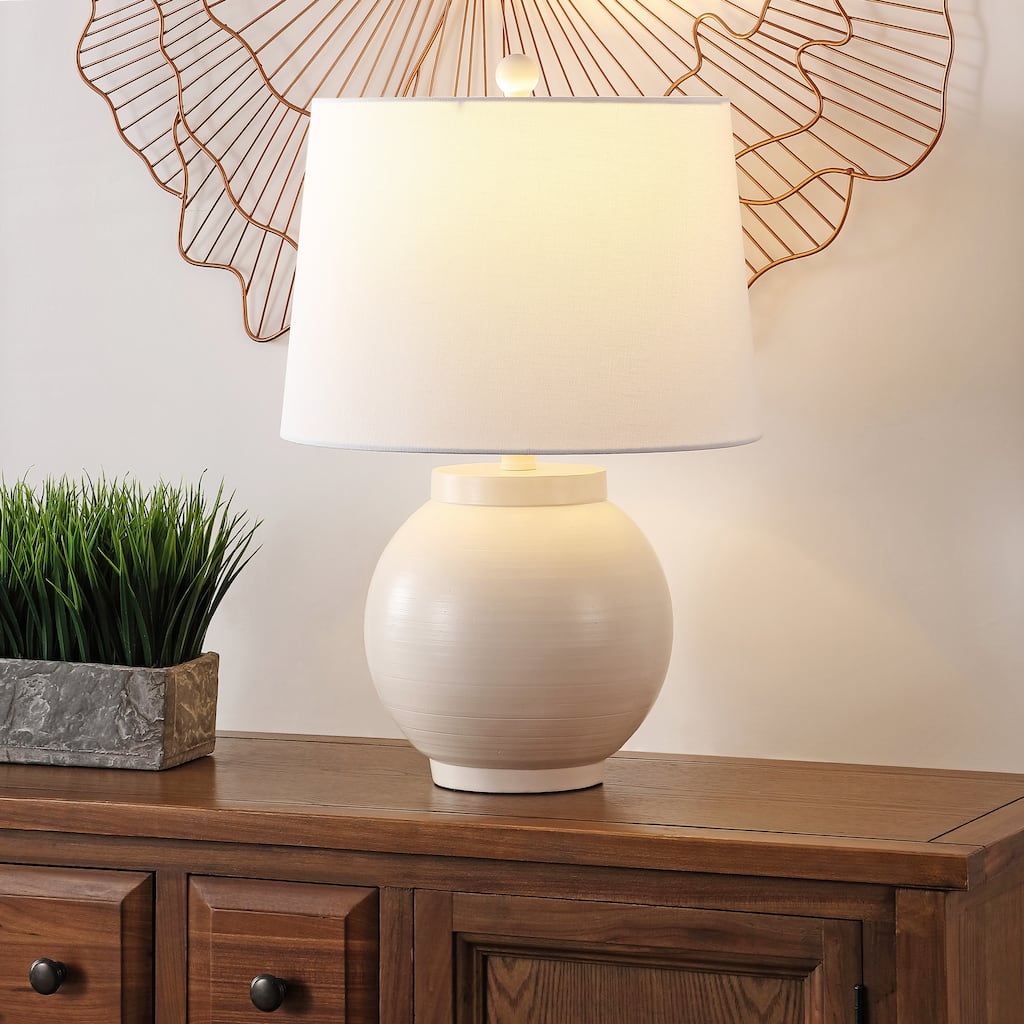 SAFAVIEH Lighting Kruttika 22" Table Lamp - 14" W x 14" D x 22" H - 14Wx14Dx22H
