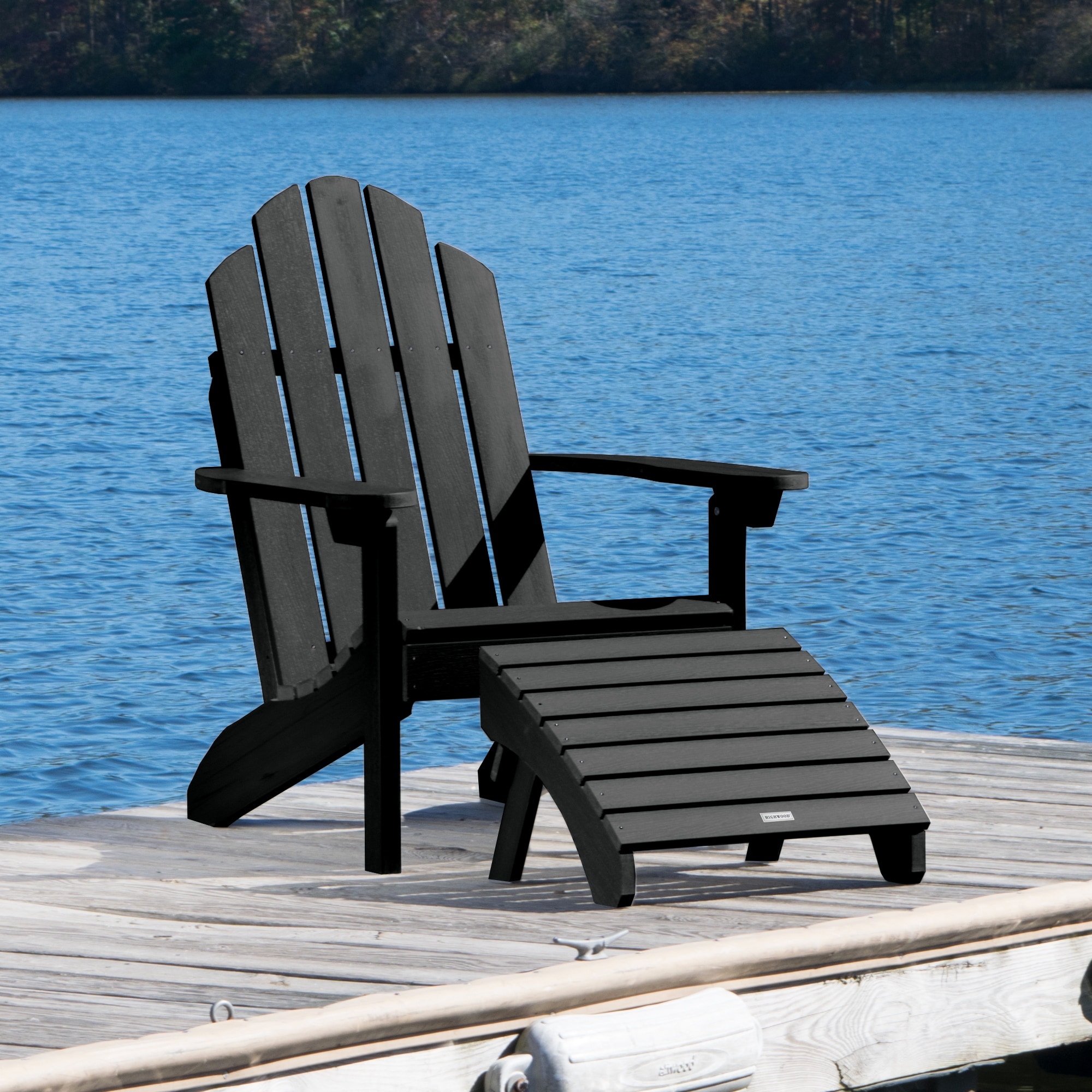 HIGHWOOD Outdoor Chair and Ottoman Set