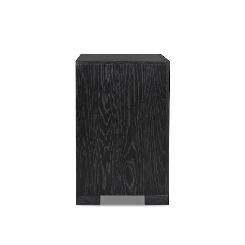 Furniture of America Durem Modern Classic Wood 2-Drawer Nightstand with USB Ports (Set of 2)